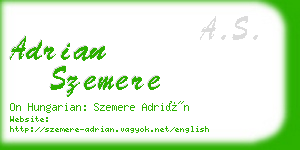 adrian szemere business card